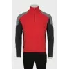 Men's wool zip sweater