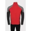 Men's wool zip sweater