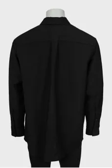 Men's black oversized shirt