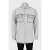 Men's denim shirt with buttons