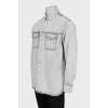 Men's denim shirt with buttons