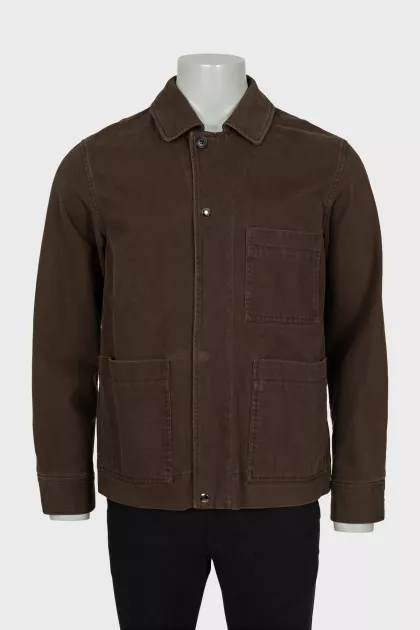 Men's Denim Jacket Brown