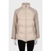 Fitted jacket with a high neck