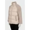 Fitted jacket with a high neck