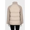 Fitted jacket with a high neck
