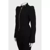 Fitted jacket with accent shoulders