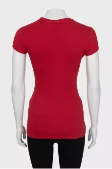 Long red t-shirt