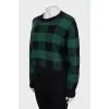 Checkered cashmere sweater