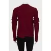 Burgundy Ribbed Sweater
