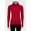 Slim fit cashmere golf