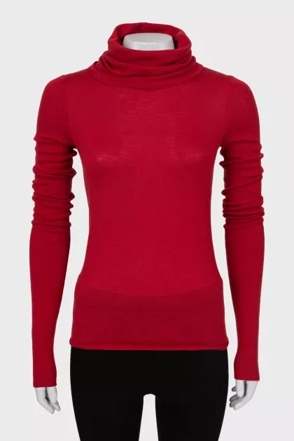 Slim fit cashmere golf