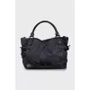 Tote bag with signature print