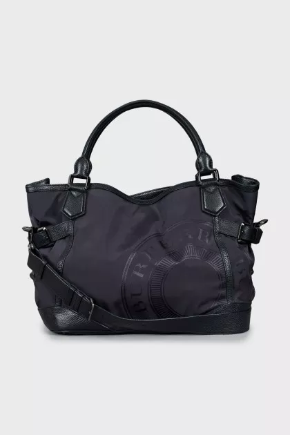 Tote bag with signature print