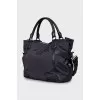 Tote bag with signature print