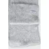 Gray scarf with long pile