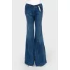 Blue flared jeans