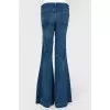 Blue flared jeans