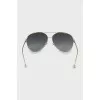 Aviator sunglasses with gold frame