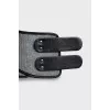 Quilted waistband with velcro