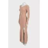 V-neck ribbed dress