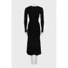 Ribbed dress with lacing