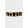 Suede belt with gold decor