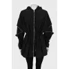 Fitted jacket with tag