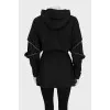 Fitted jacket with tag