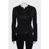Fitted satin jacket