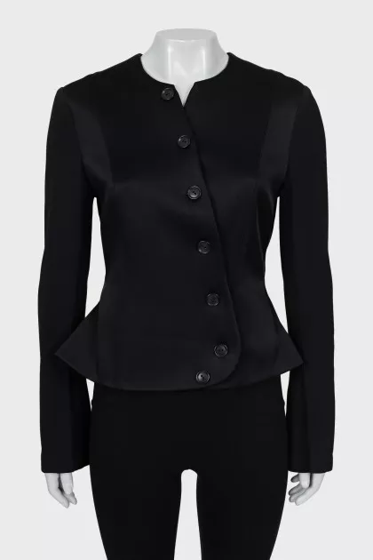 Fitted satin jacket