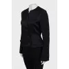 Fitted satin jacket