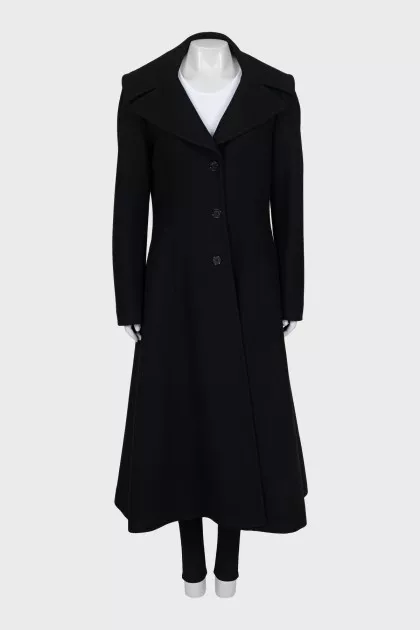 Fitted Maxi Wool Coat