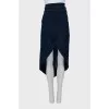 Asymmetrical Denim Skirt