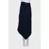 Asymmetrical Denim Skirt