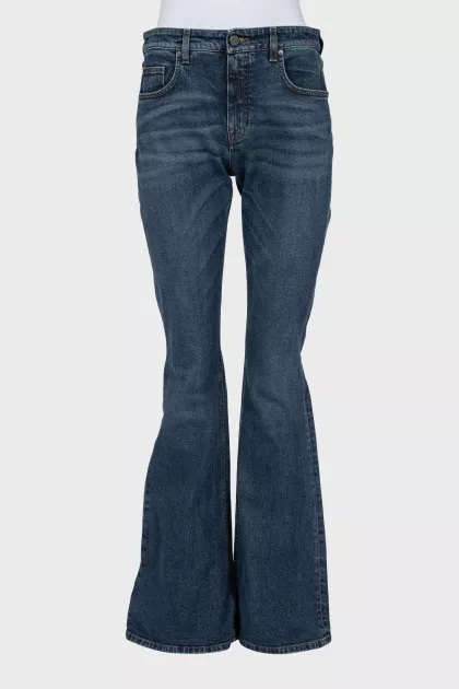 Flared jeans in blue