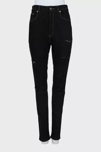 Ripped jeans black