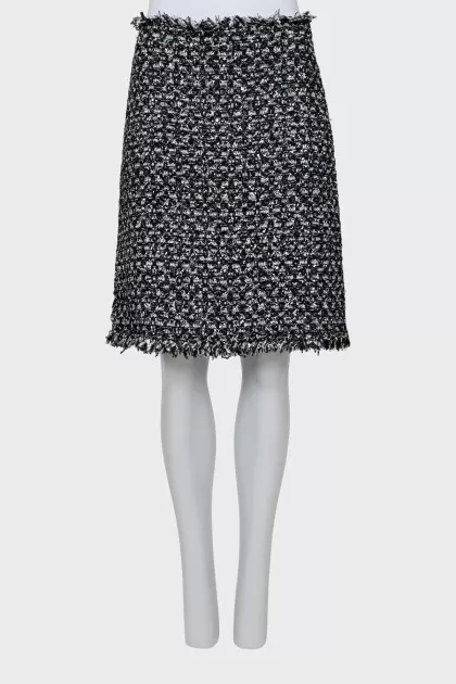 Tweed sequin skirt