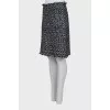 Tweed sequin skirt