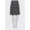Tweed sequin skirt