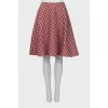 Checkered loose fit skirt