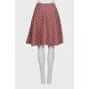 Checkered loose fit skirt