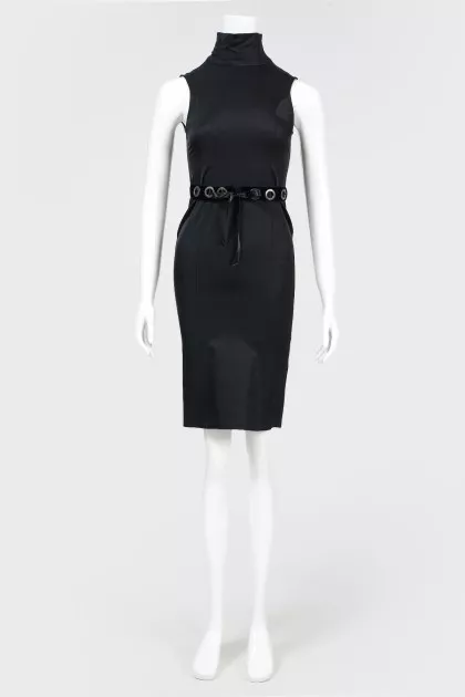 Black sheath dress