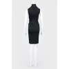 Black sheath dress
