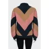 Printed turtleneck sweater