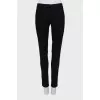 Slim-fit trousers with creases