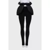 Black peplum with frills