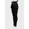 Black peplum with frills