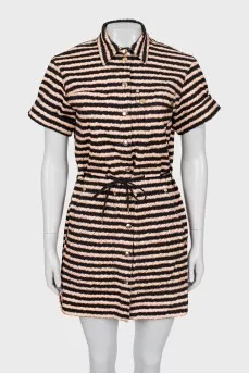 Striped Denim Dress