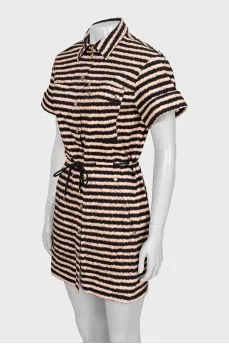 Striped Denim Dress
