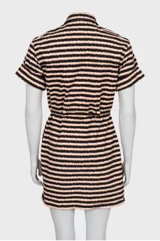 Striped Denim Dress
